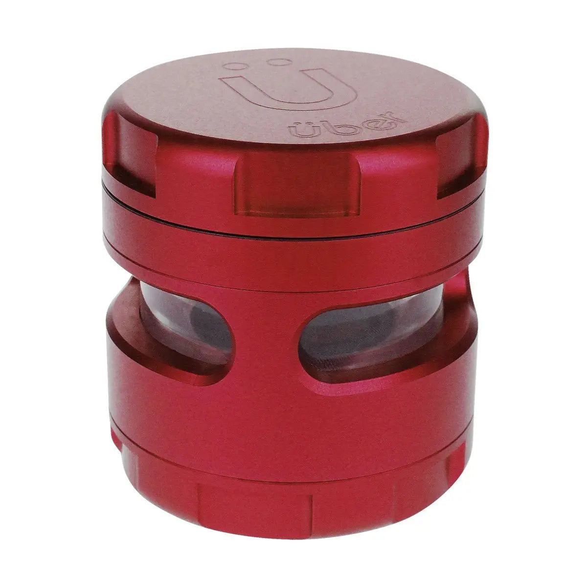 Uber 4.0 Grinder 4pc 2.5' 63mm CNC w/ Window - Smoke empire