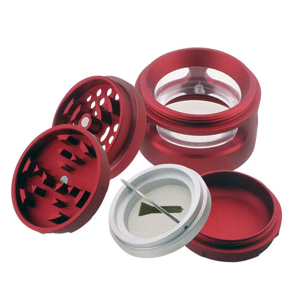 Uber 4.0 Grinder 4pc 2.5' 63mm CNC w/ Window - Smoke empire