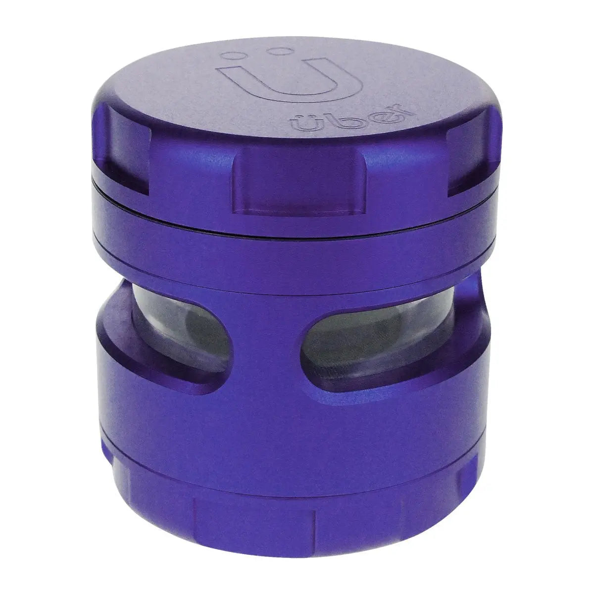Uber 4.0 Grinder 4pc 2.5' 63mm CNC w/ Window - Smoke empire