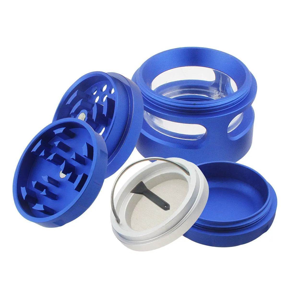 Uber 4.0 Grinder 4pc 2.5' 63mm CNC w/ Window - Smoke empire