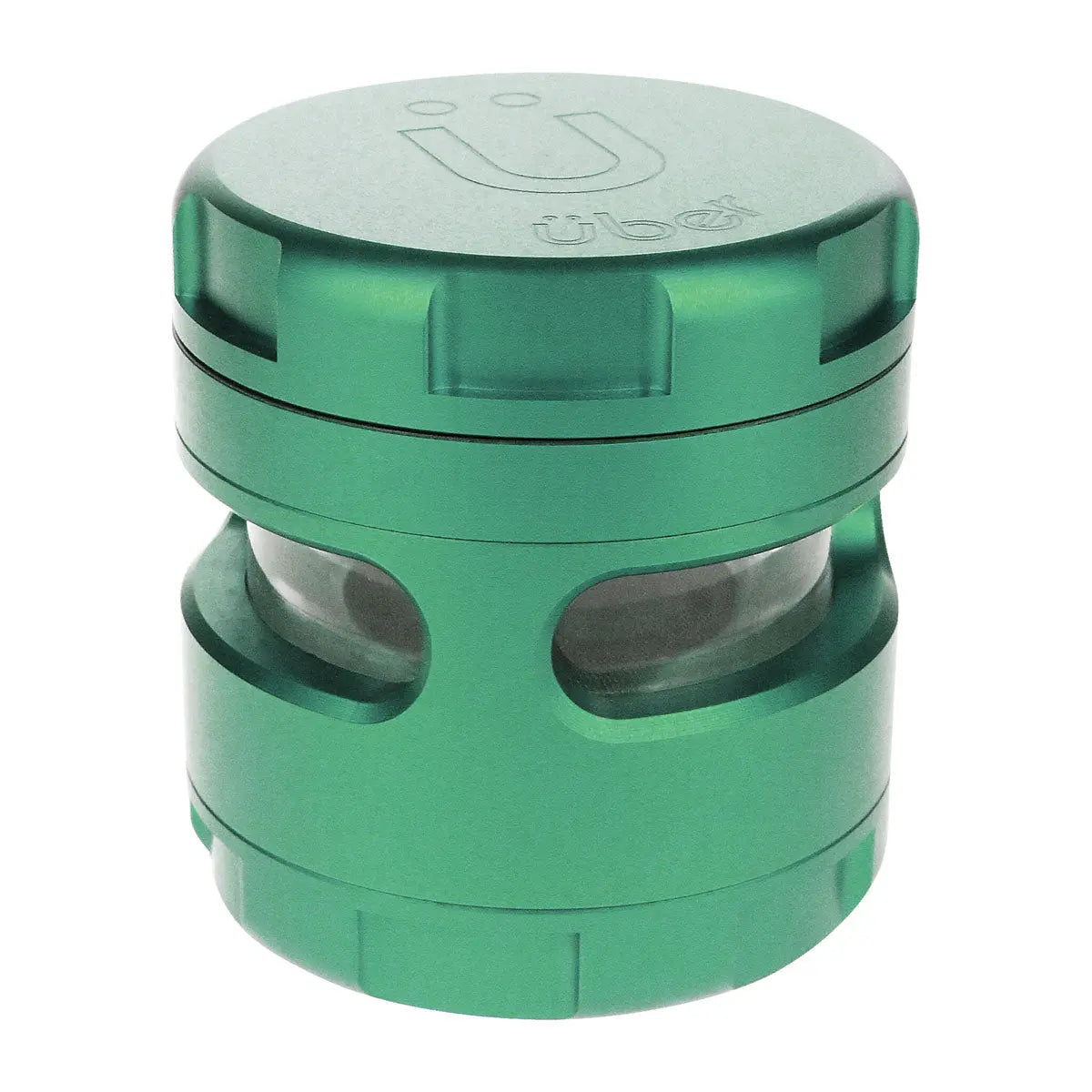 Uber 4.0 Grinder 4pc 2.5' 63mm CNC w/ Window - Smoke empire