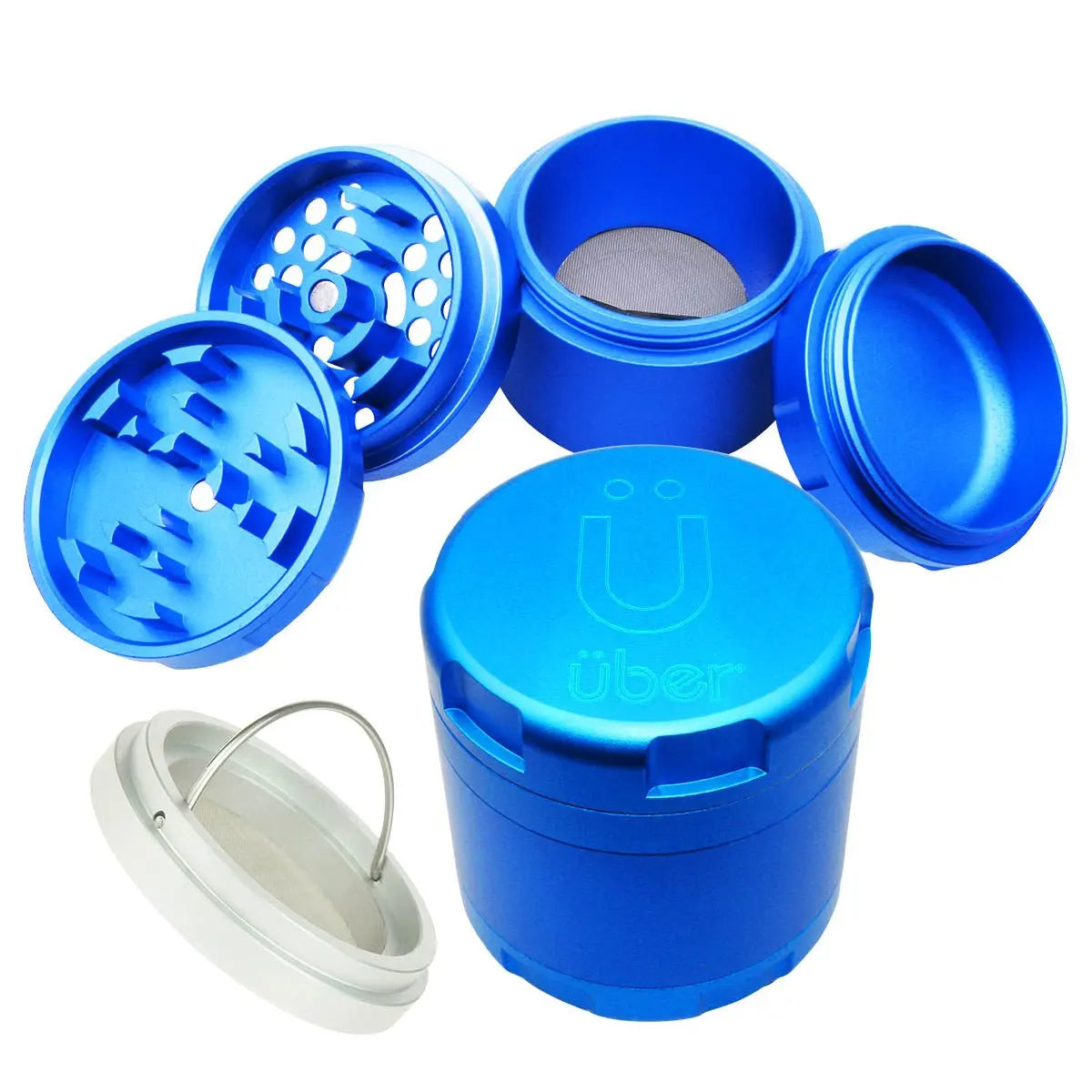 Uber 4.2 Grinder 4pc 2.5' 63mm CNC Matte - Smoke empire