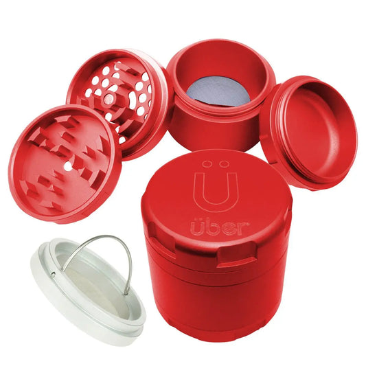 Uber 4.2 Grinder 4pc 2.5' 63mm CNC Matte - Smoke empire