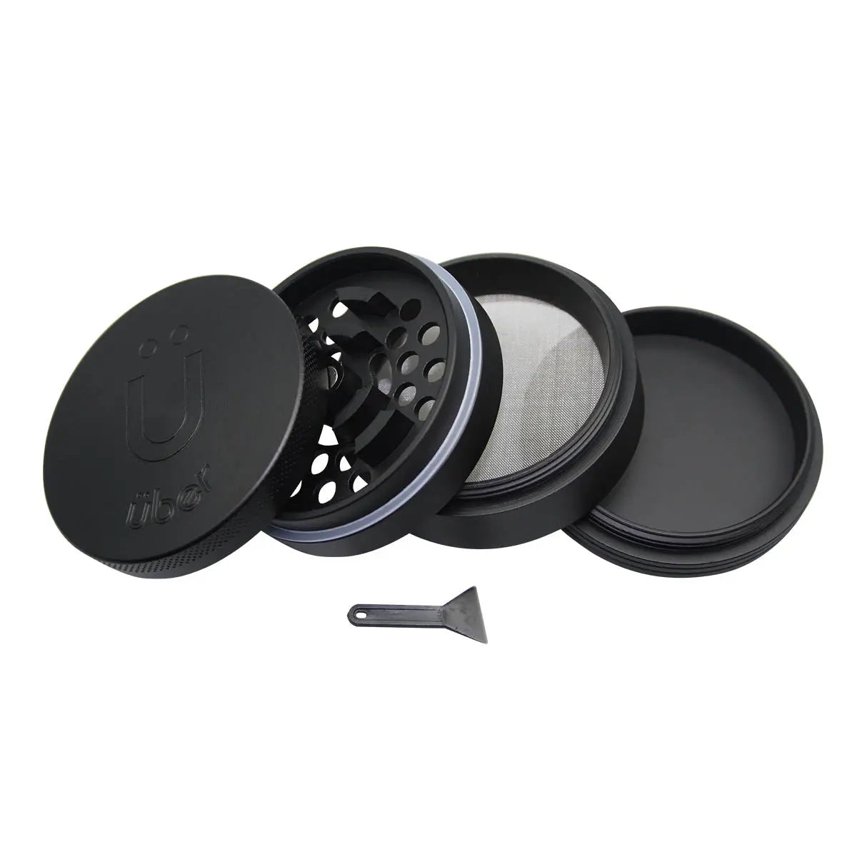 Uber 5.0 Grinder 4pc 2.5' 63mm CNC - Matte - Smoke empire