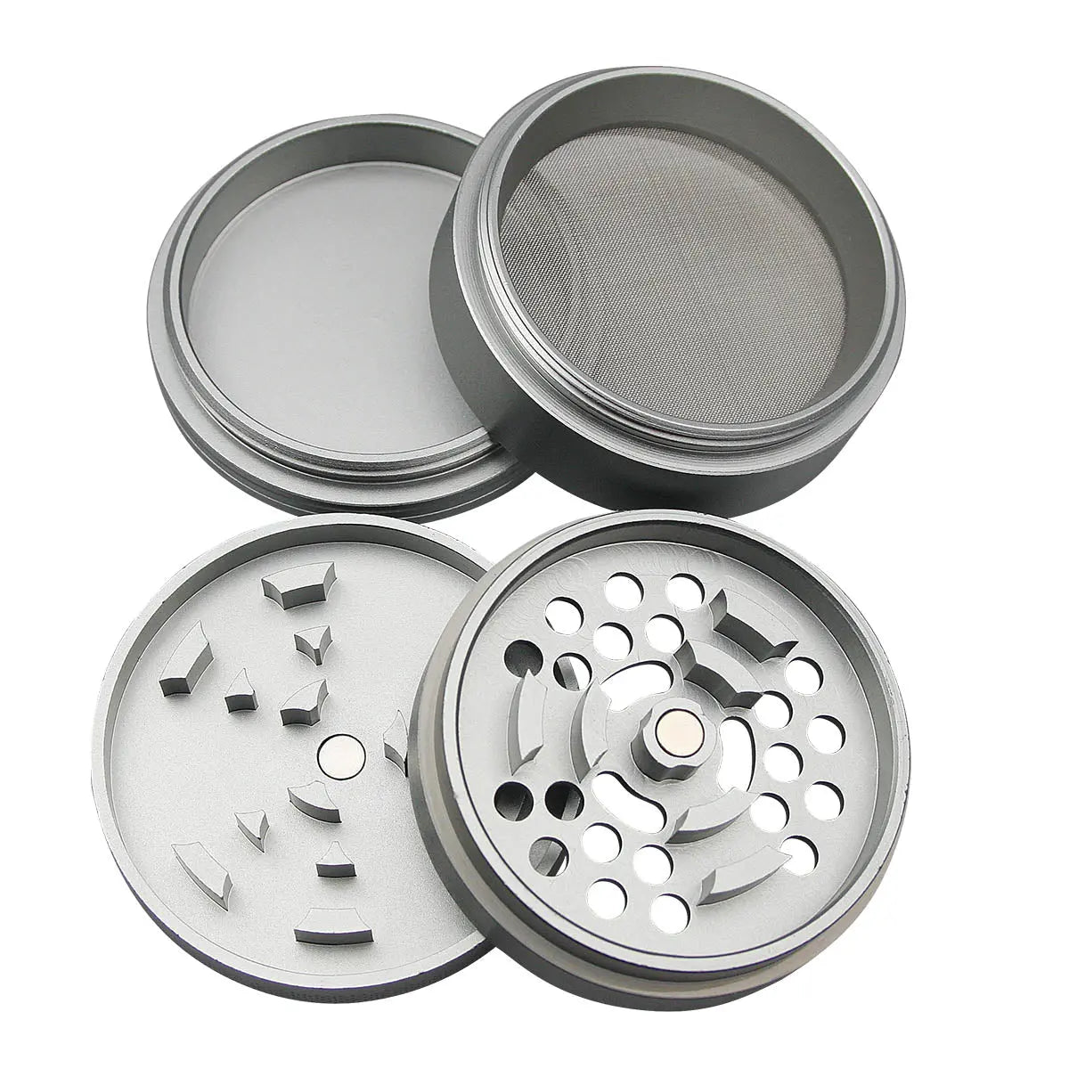 Uber 5.0 Grinder 4pc 2.5' 63mm CNC - Matte - Smoke empire