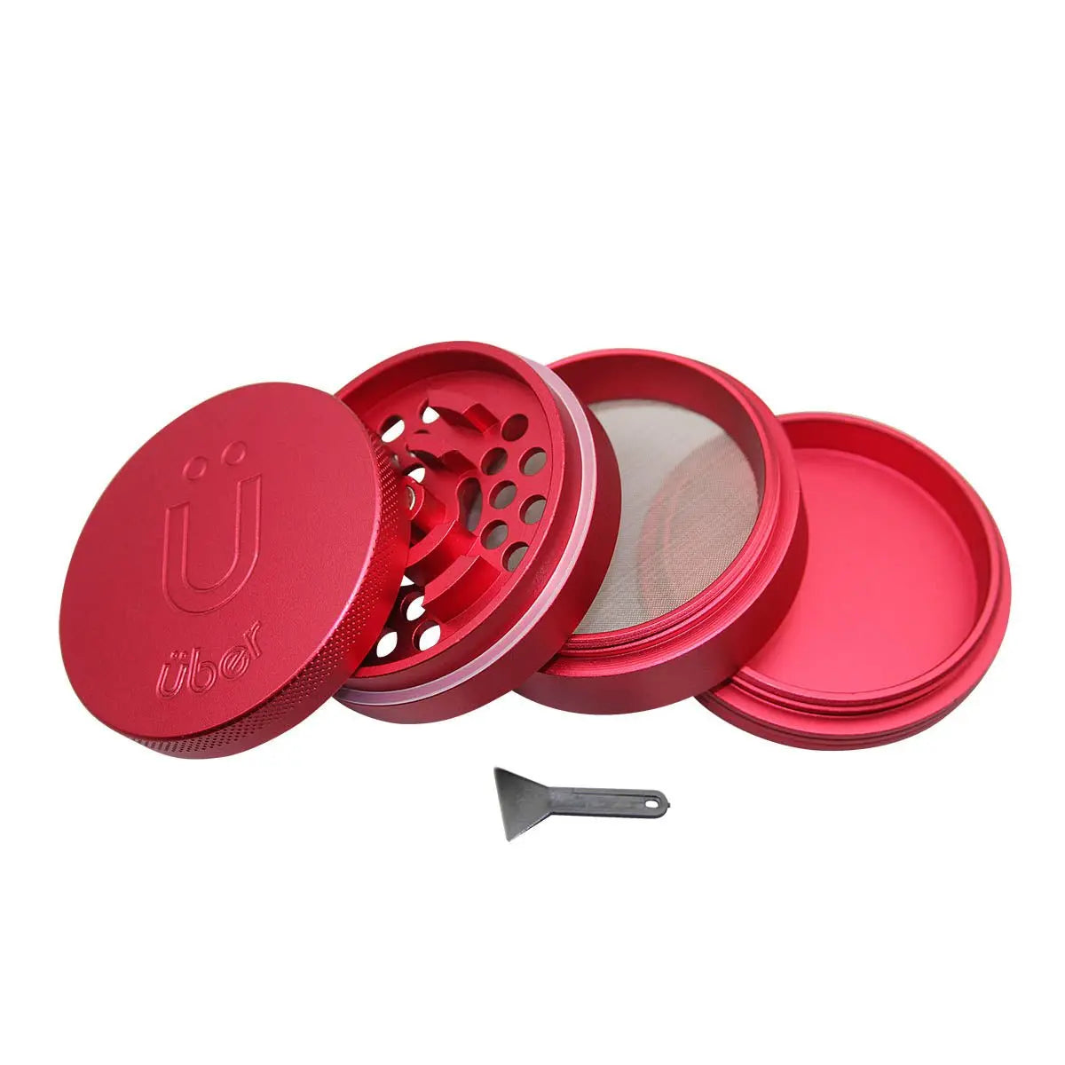 Uber 5.0 Grinder 4pc 2.5' 63mm CNC - Matte - Smoke empire