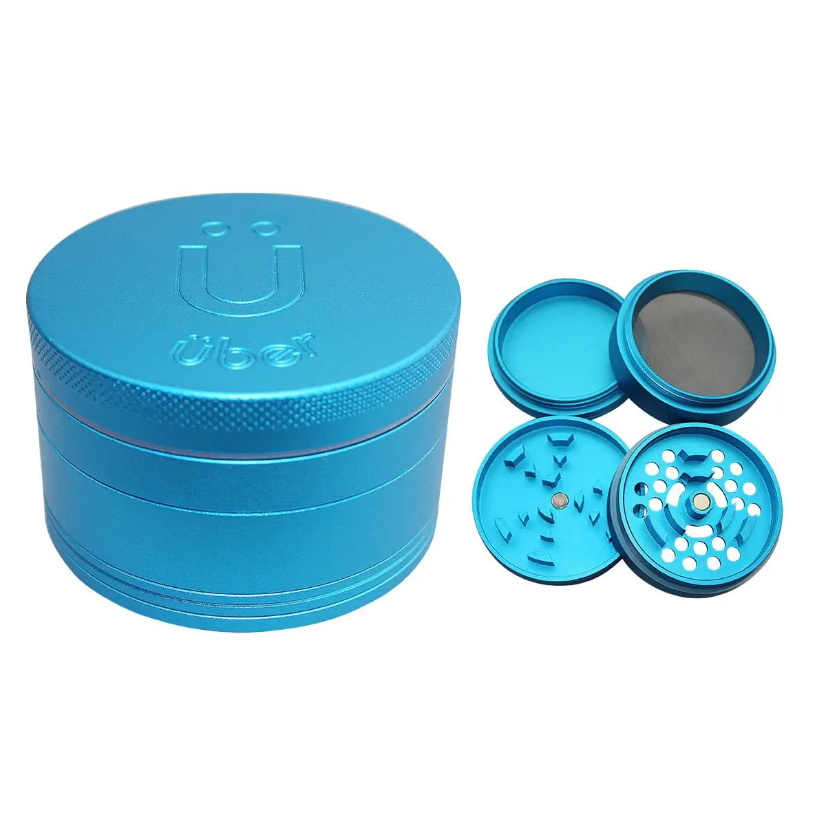 Uber 5.0 Grinder 4pc 2.5' 63mm CNC - Matte - Smoke empire