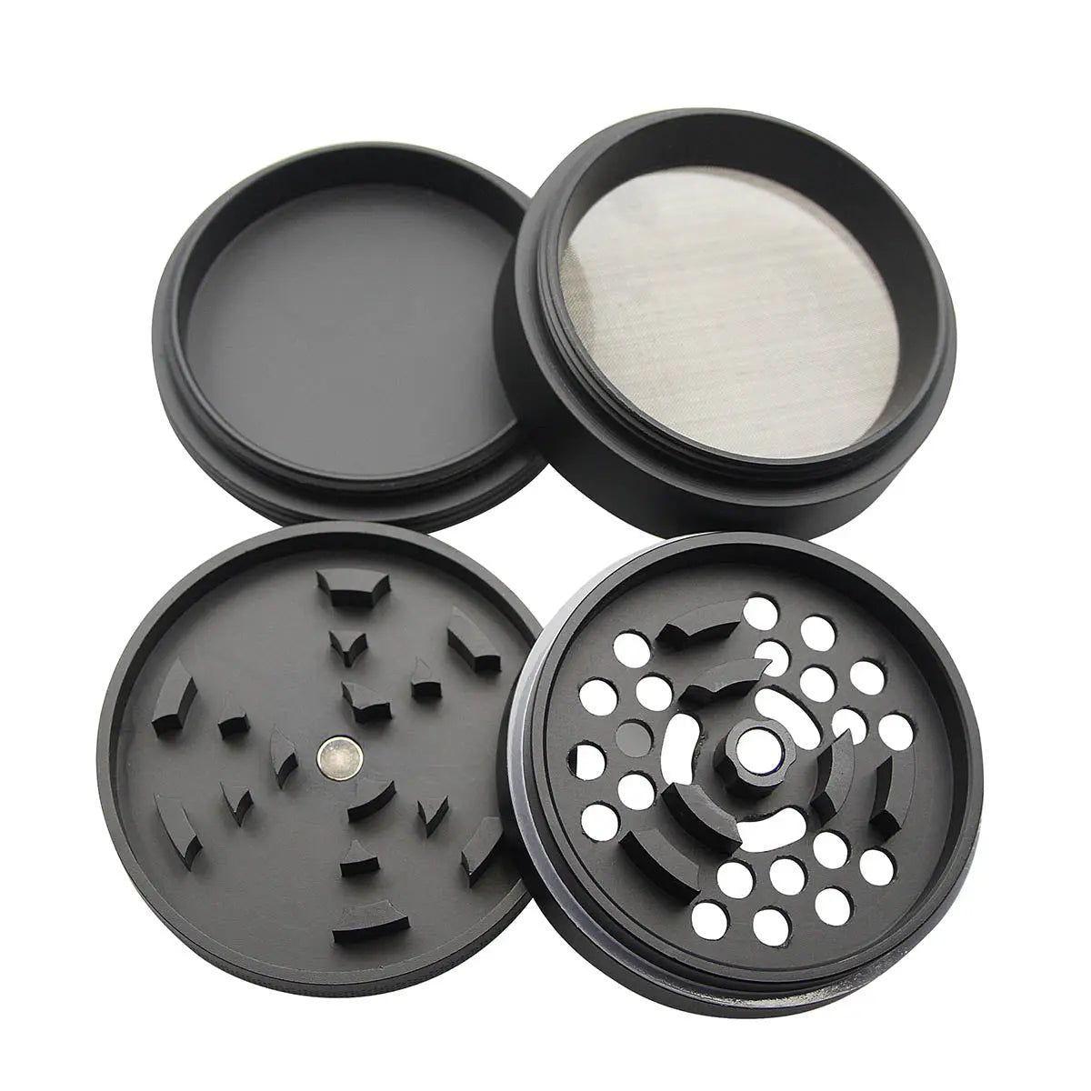 Uber 5.0 Grinder 4pc 2.5' 63mm CNC - Matte - Smoke empire
