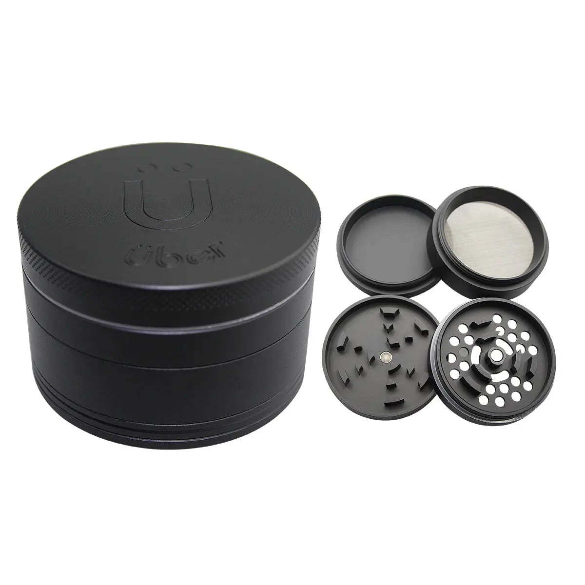 Uber 5.0 Grinder 4pc 2.5' 63mm CNC - Matte - Smoke empire