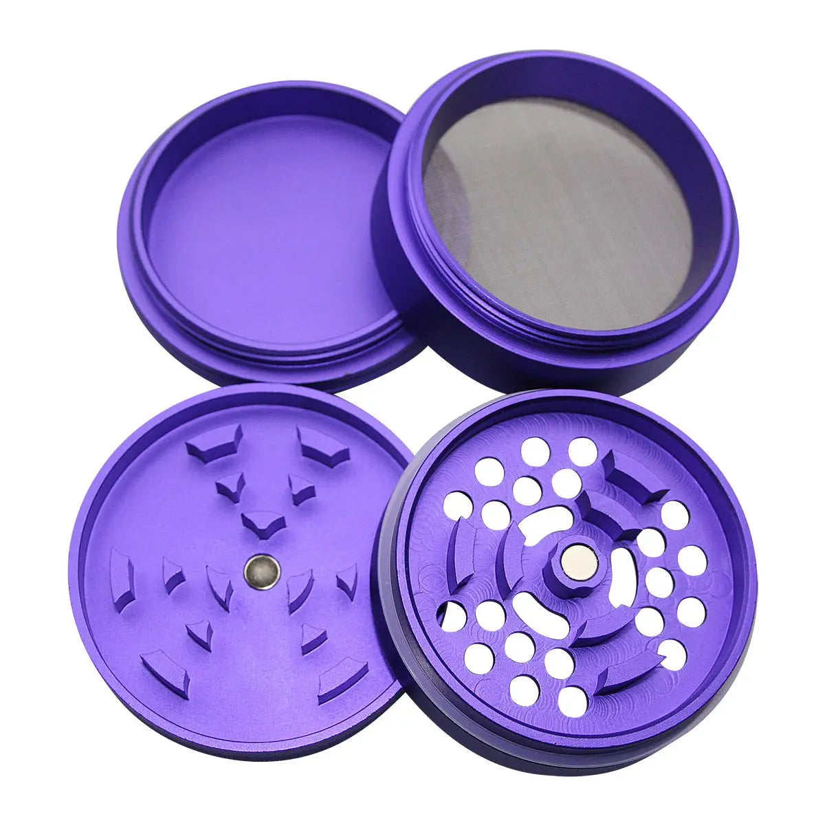 Uber 5.0 Grinder 4pc 2.5' 63mm CNC - Matte - Smoke empire