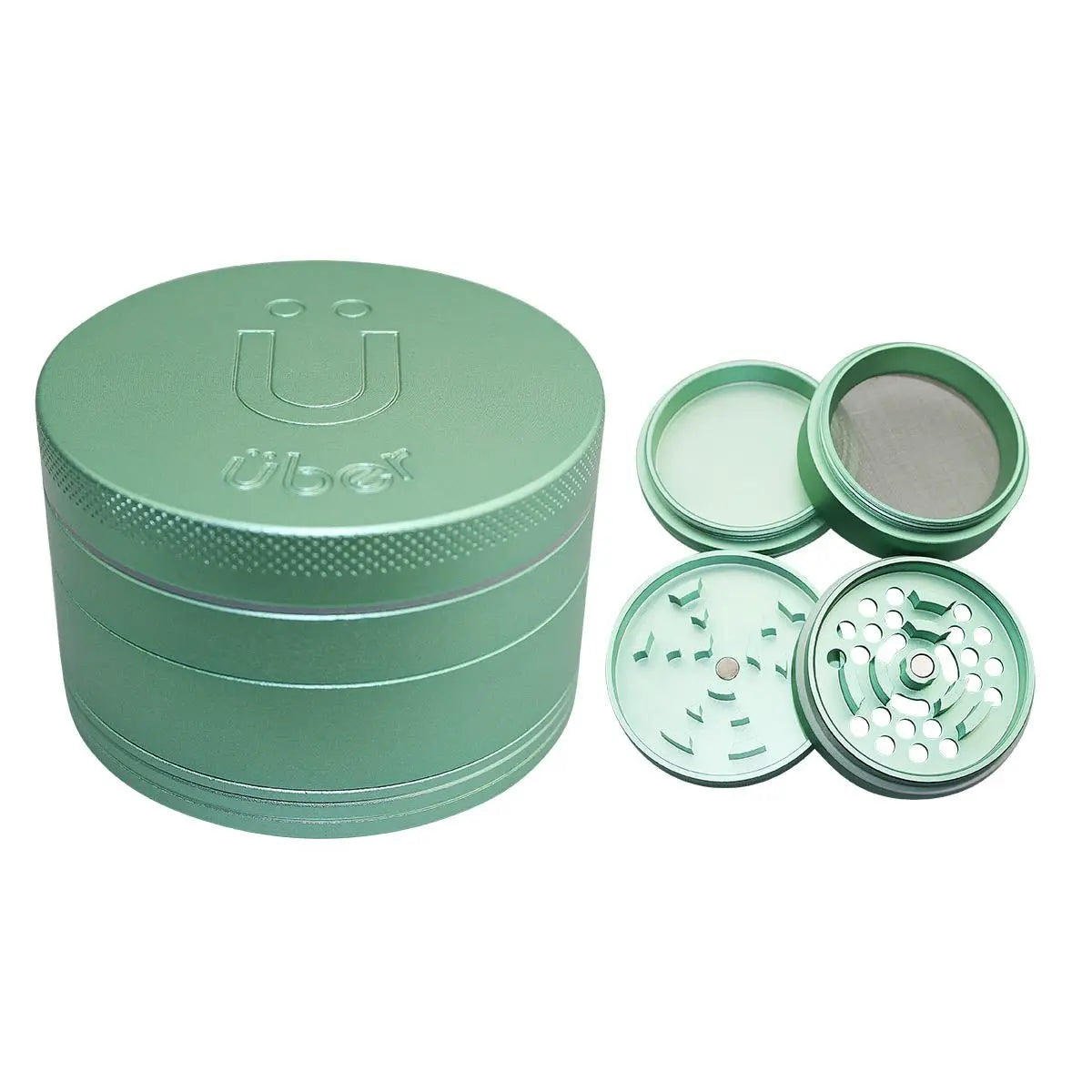 Uber 5.0 Grinder 4pc 2.5' 63mm CNC - Matte - Smoke empire