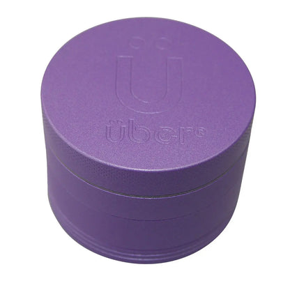 Uber 5.0 Non Stick Grinder 4pc 2.5' 63mm CNC - Matte - Smoke empire
