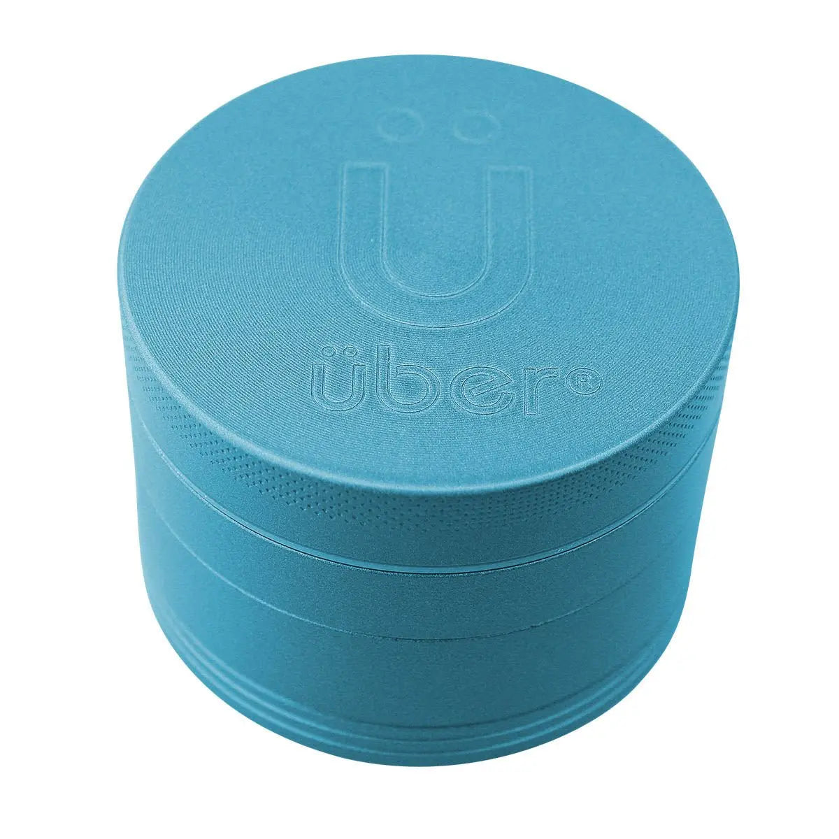 Uber 5.0 Non Stick Grinder 4pc 2.5' 63mm CNC - Matte - Smoke empire