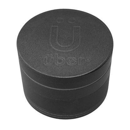 Uber 5.0 Non Stick Grinder 4pc 2.5' 63mm CNC - Matte - Smoke empire