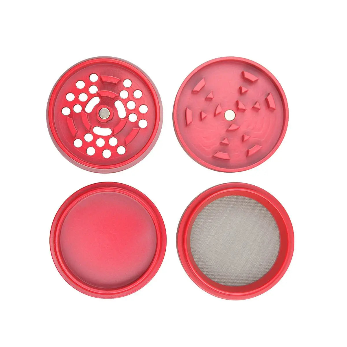 Uber 5.0 Non Stick Grinder 4pc 2.5' 63mm CNC - Matte - Smoke empire