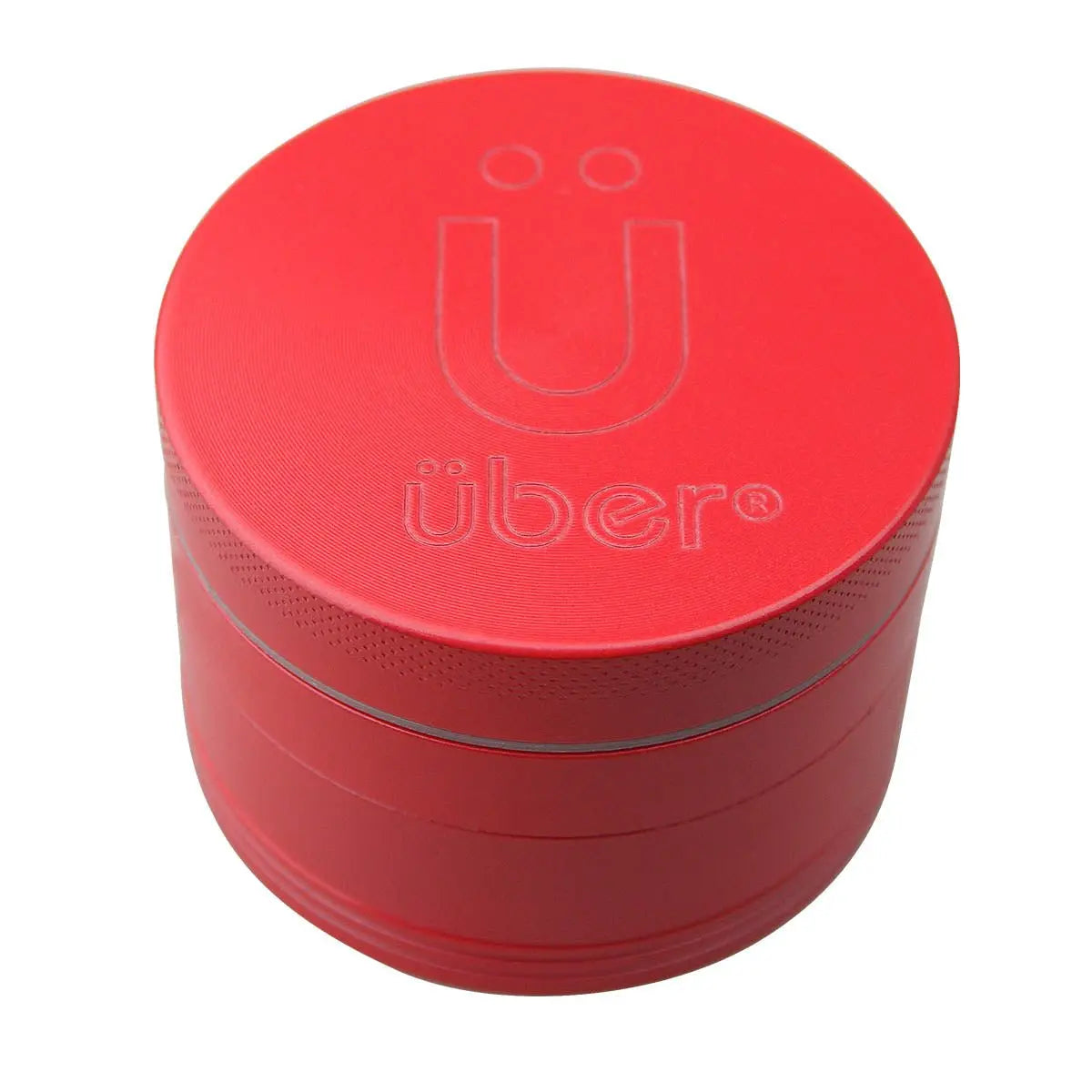 Uber 5.0 Non Stick Grinder 4pc 2.5' 63mm CNC - Matte - Smoke empire
