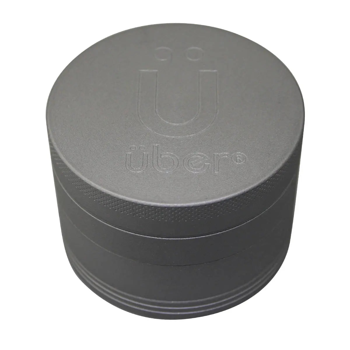 Uber 5.0 Non Stick Grinder 4pc 2.5' 63mm CNC - Matte - Smoke empire