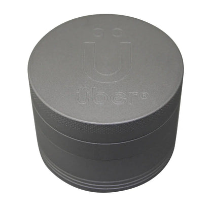 Uber 5.0 Non Stick Grinder 4pc 2.5' 63mm CNC - Matte - Smoke empire
