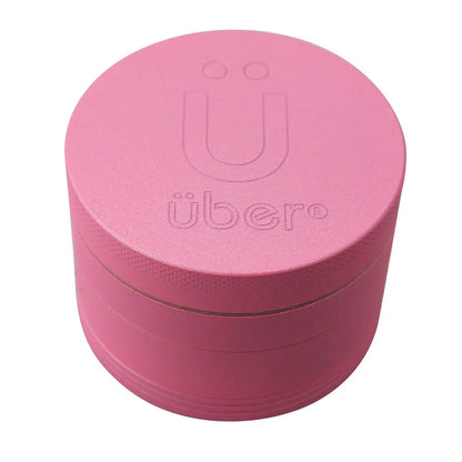 Uber 5.0 Non Stick Grinder 4pc 2.5' 63mm CNC - Matte - Smoke empire