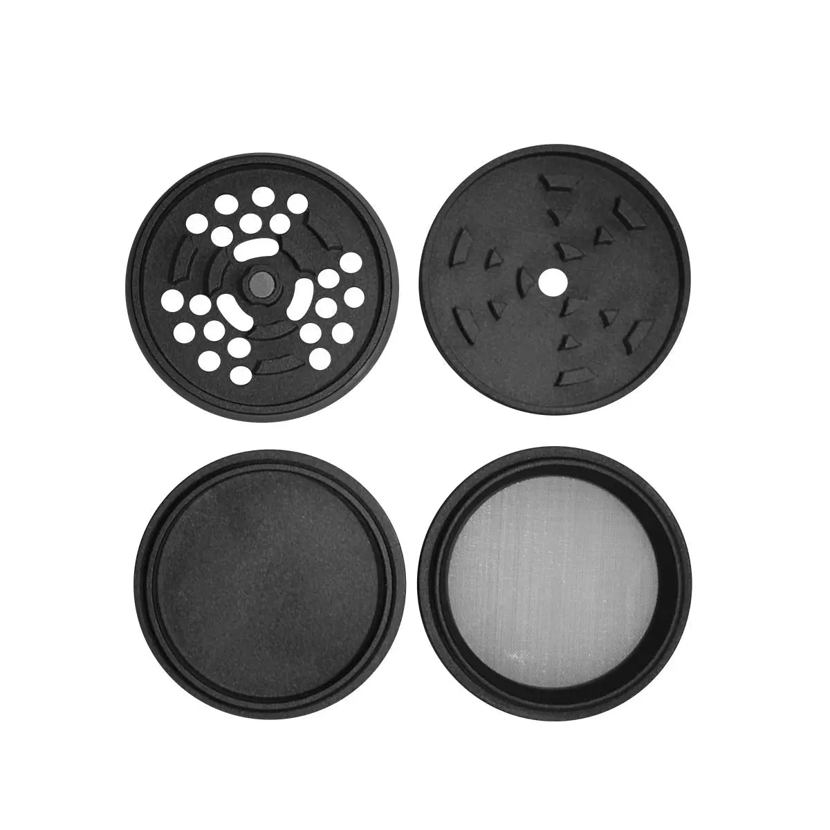 Uber 5.0 Non Stick Grinder 4pc 2.5' 63mm CNC - Matte - Smoke empire