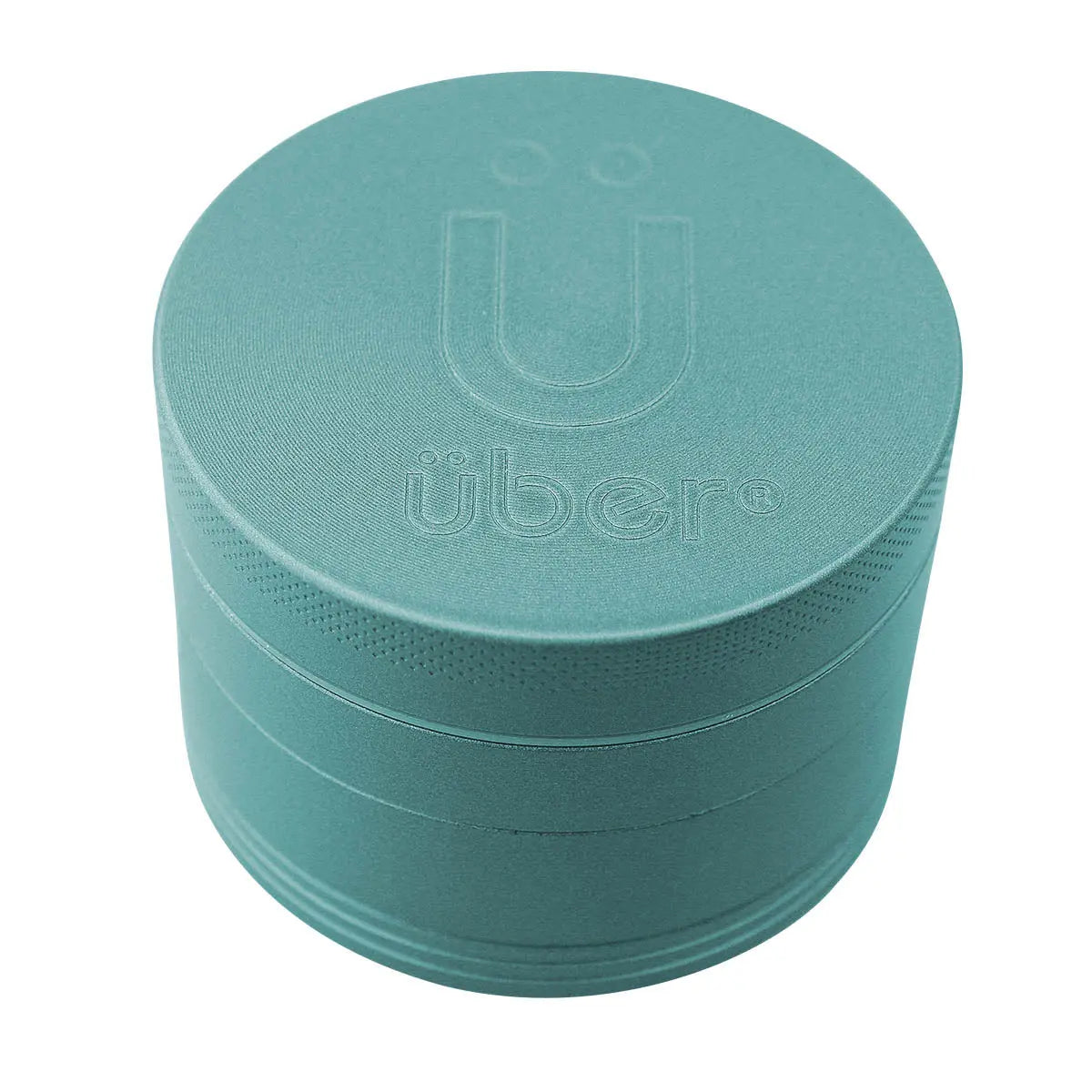 Uber 5.0 Non Stick Grinder 4pc 2.5' 63mm CNC - Matte - Smoke empire