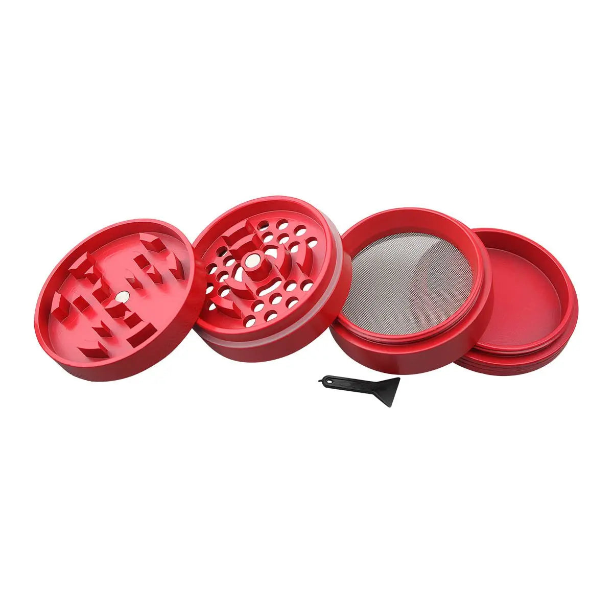 Uber 5.0 Non Stick Grinder 4pc 2.5' 63mm CNC - Matte - Smoke empire