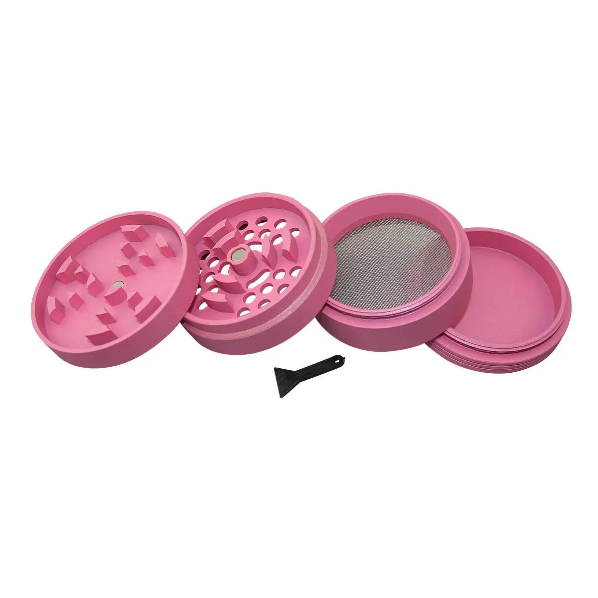 Uber 5.0 Non Stick Grinder 4pc 2.5' 63mm CNC - Matte - Smoke empire