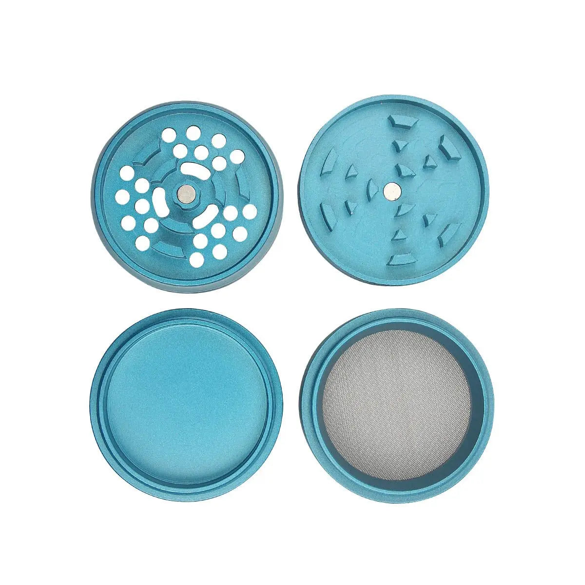 Uber 5.0 Non Stick Grinder 4pc 2.5' 63mm CNC - Matte - Smoke empire