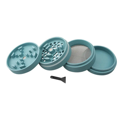 Uber 5.0 Non Stick Grinder 4pc 2.5' 63mm CNC - Matte - Smoke empire