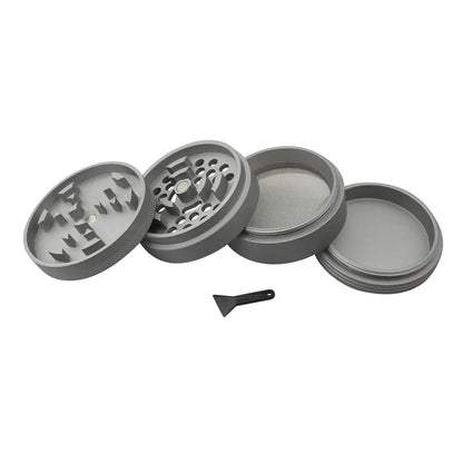 Uber 5.0 Non Stick Grinder 4pc 2.5' 63mm CNC - Matte - Smoke empire