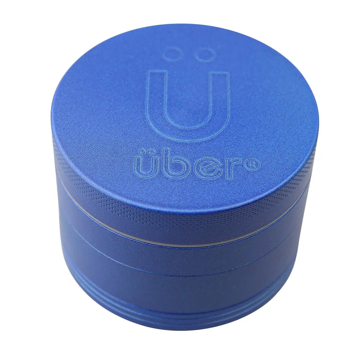 Uber 5.0 Non Stick Grinder 4pc 2.5' 63mm CNC - Matte - Smoke empire