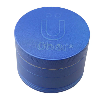 Uber 5.0 Non Stick Grinder 4pc 2.5' 63mm CNC - Matte - Smoke empire