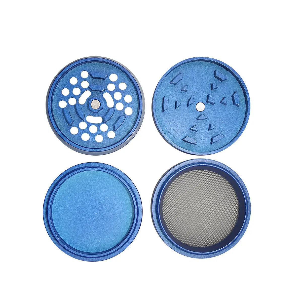 Uber 5.0 Non Stick Grinder 4pc 2.5' 63mm CNC - Matte - Smoke empire