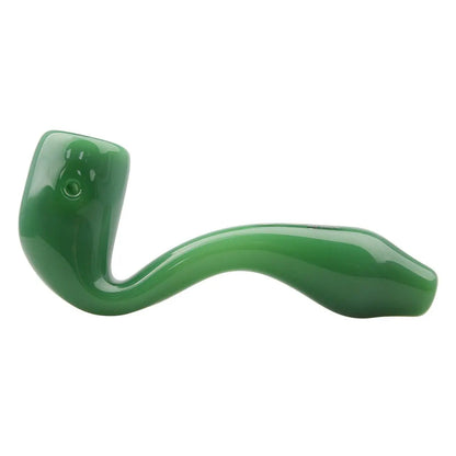 Uber Glass 3.5" Sherlock Pipe - Solid Colors - Smoke empire