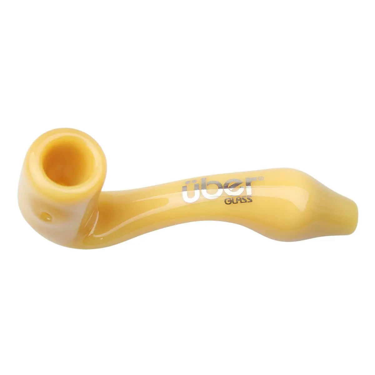 Uber Glass 3.5" Sherlock Pipe - Solid Colors - Smoke empire