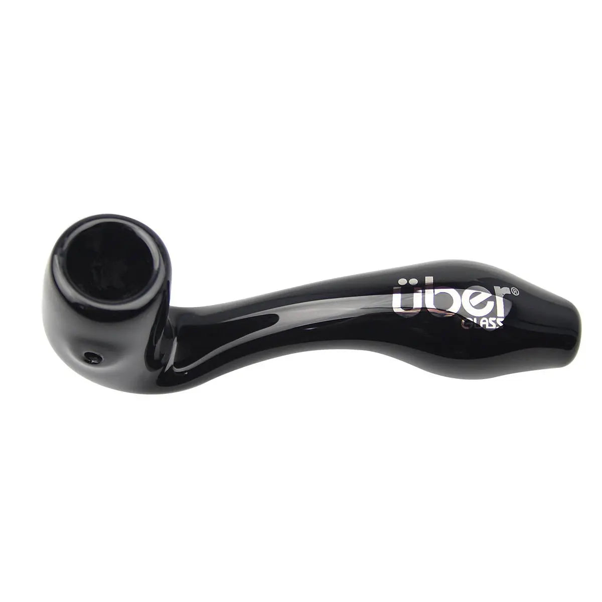 Uber Glass 3.5" Sherlock Pipe - Solid Colors - Smoke empire