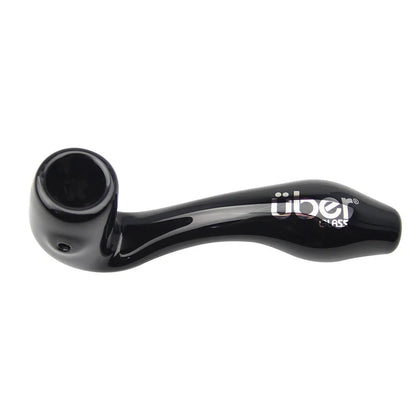 Uber Glass 3.5" Sherlock Pipe - Solid Colors - Smoke empire