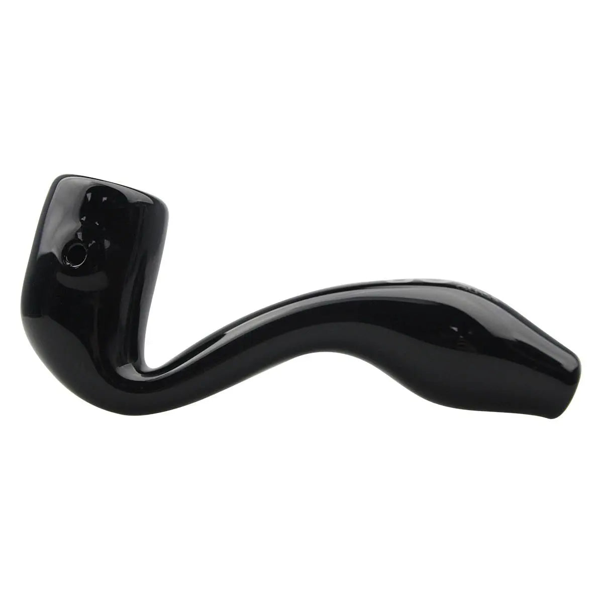 Uber Glass 3.5" Sherlock Pipe - Solid Colors - Smoke empire