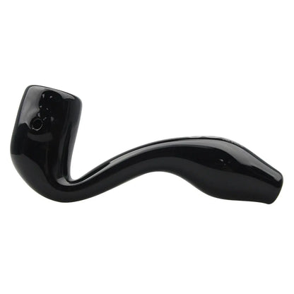Uber Glass 3.5" Sherlock Pipe - Solid Colors - Smoke empire