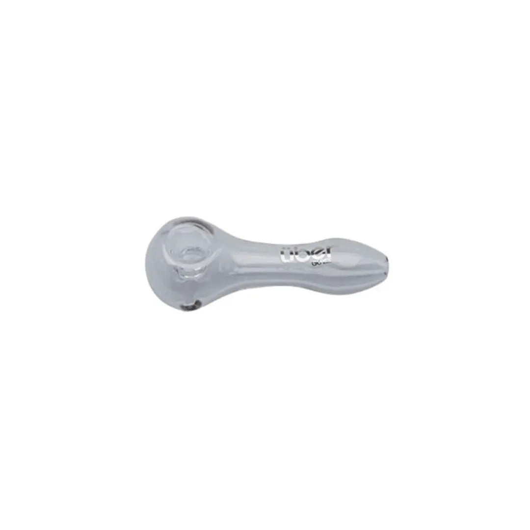 Uber Glass 4" Spoon w/ Built-In Screen - Smoke empire