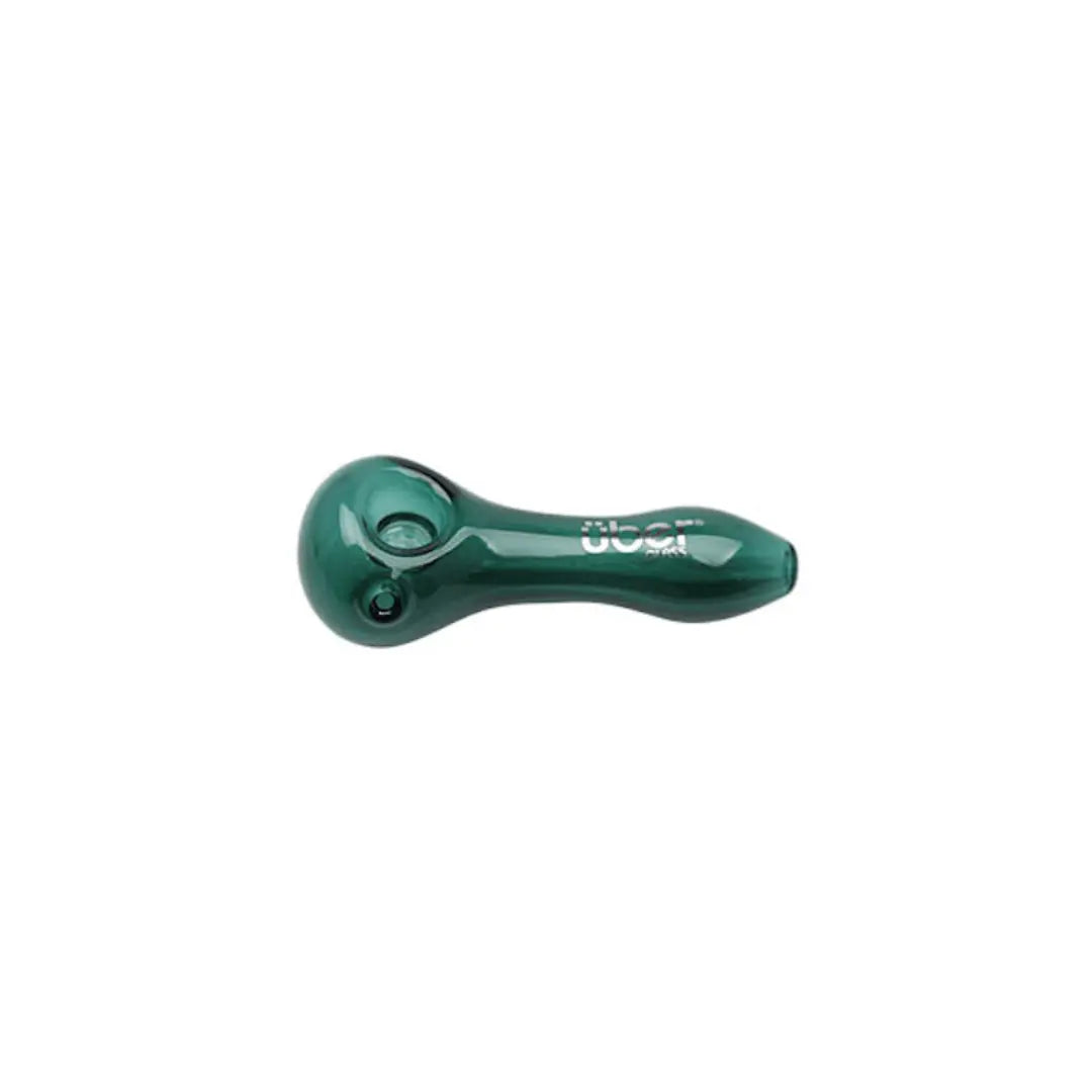 Uber Glass 4" Spoon w/ Built-In Screen - Smoke empire