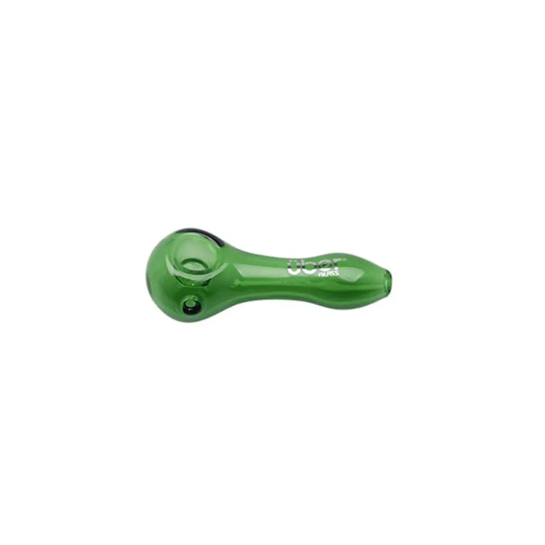 Uber Glass 4" Spoon w/ Built-In Screen - Smoke empire