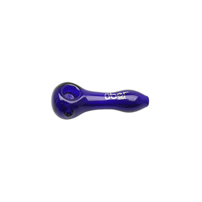 Uber Glass 4" Spoon w/ Built-In Screen - Smoke empire