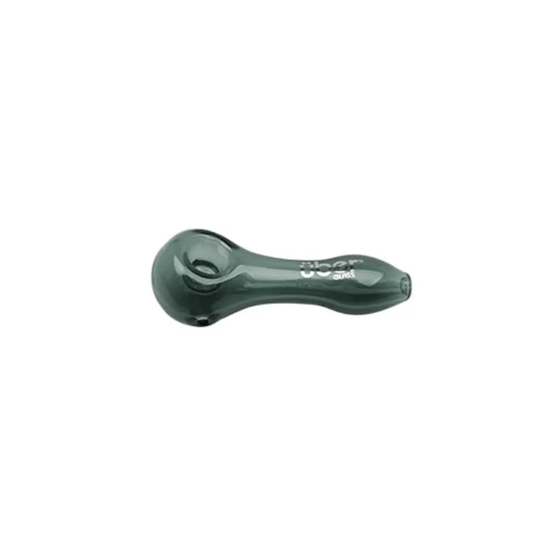 Uber Glass 4" Spoon w/ Built-In Screen - Smoke empire