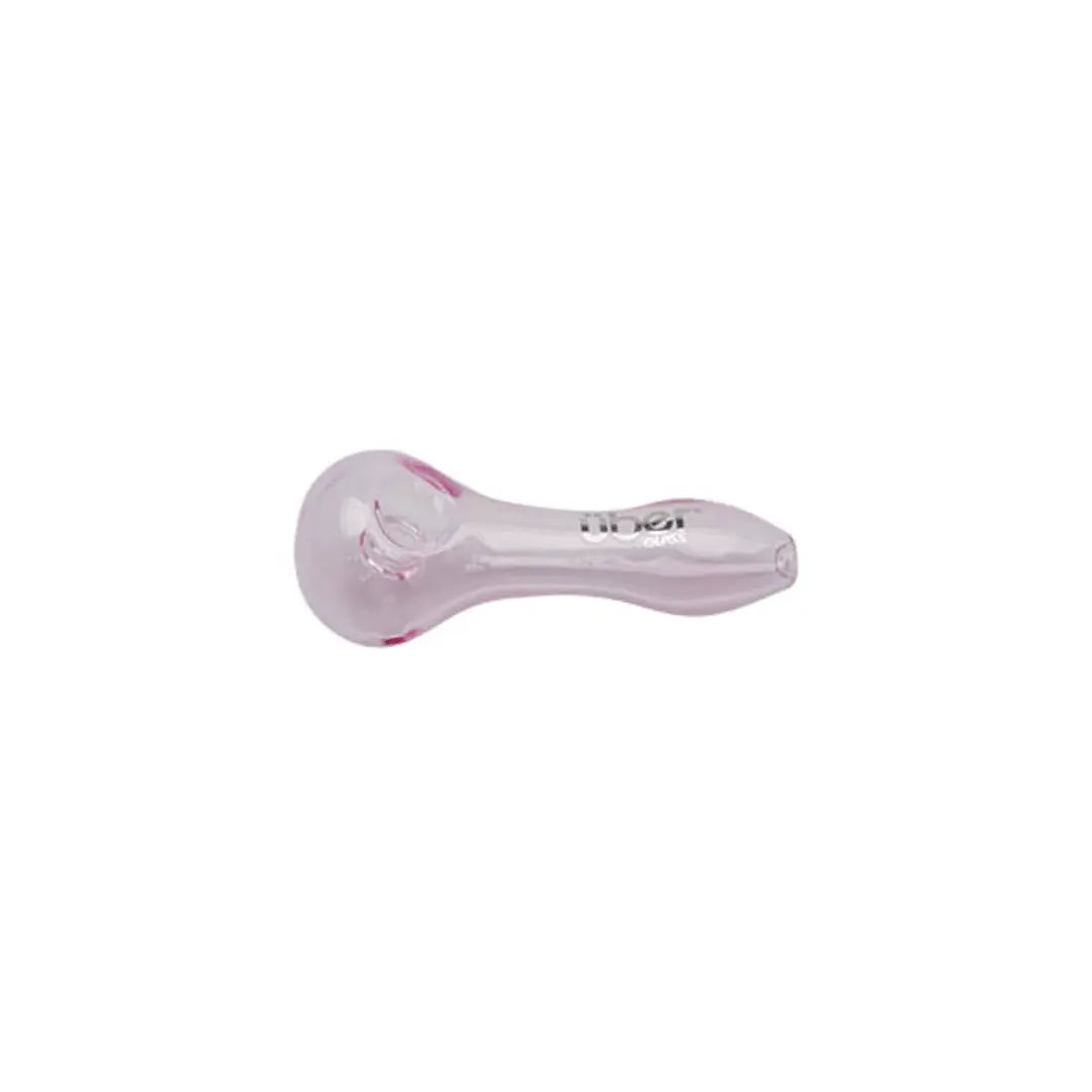 Uber Glass 4" Spoon w/ Built-In Screen - Smoke empire
