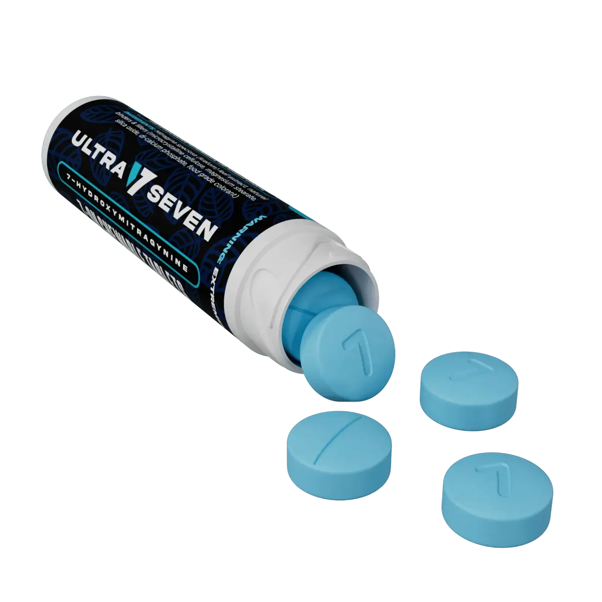 Ultra Seven 10ct 7OH Tabs Blue Raspberry 7mg Per Tablet - Smoke empire