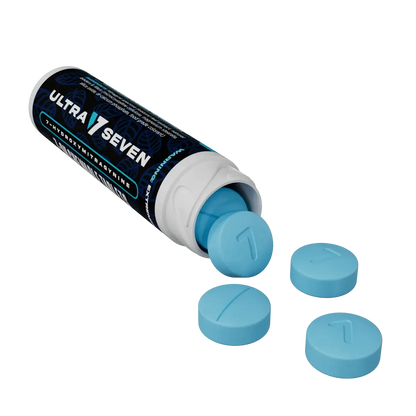 Ultra Seven 10ct 7OH Tabs Blue Raspberry 7mg Per Tablet - Smoke empire