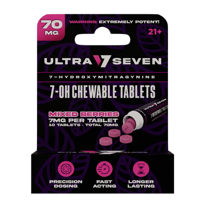 Ultra Seven 10ct 7OH Tabs Mix Berries 7mg Per Tablet - Smoke empire