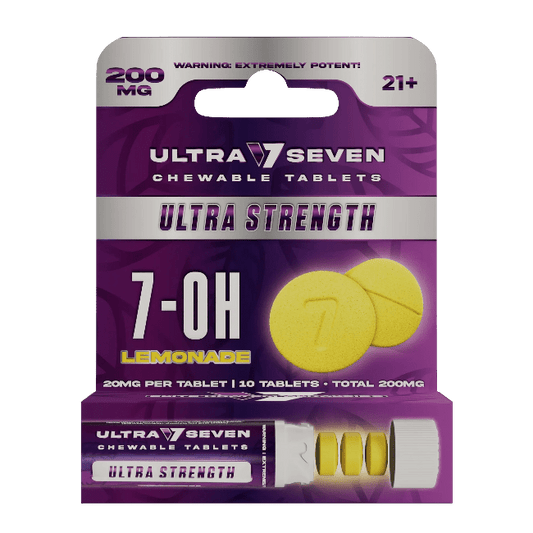 Ultra Seven 10ct 7OH Tabs Ultra Strength Lemonade 20mg Per Tablet - Smoke empire
