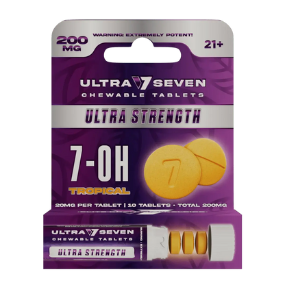 Ultra Seven 10ct 7OH Tabs Ultra Strength Tropical 20mg Per Tablet - Smoke empire